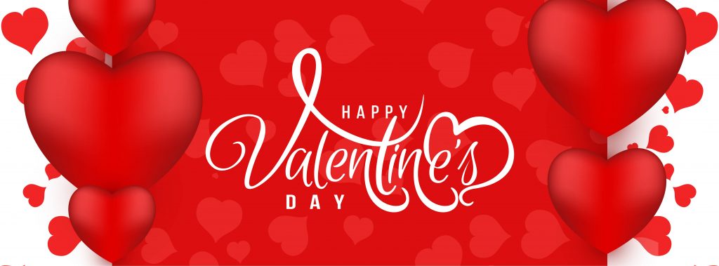 Happy Valentine's day elegant love banner template