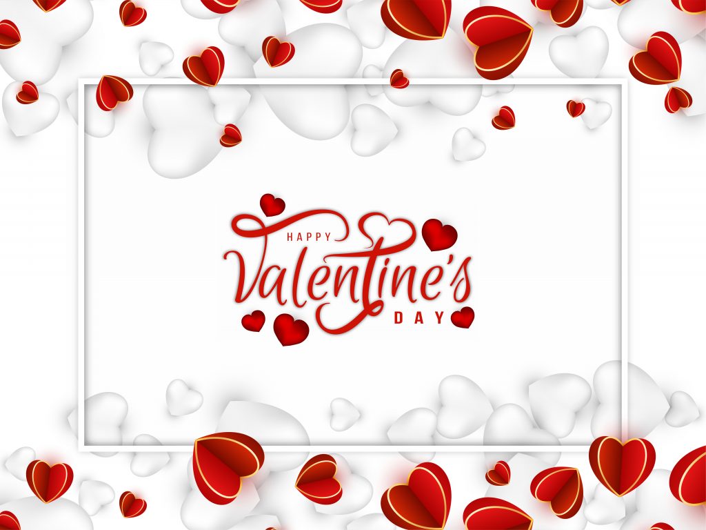 Elegant happy Valentine's day background vector