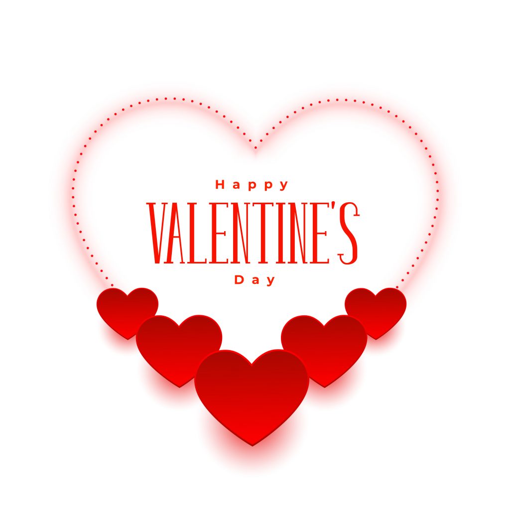 elegant valentines day romantic wishes card design