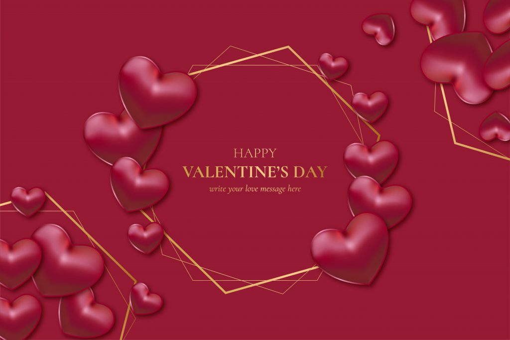 Happy Valentine's Day Red heart