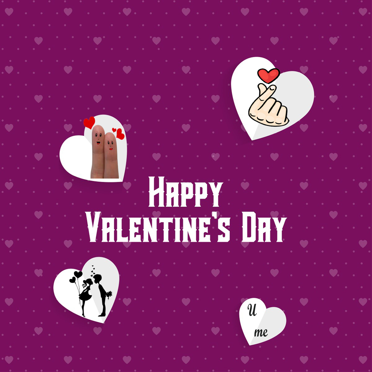 Purple Themed Happy Valentine’s Day